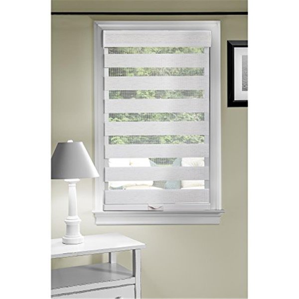 Eyecatcher 30 x 72 in. Cordless Celestial Sheer Double Layered Shade, Linen EY2511620